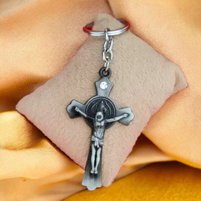 Sullery Jesus Christ Crucifix Cross Locket With keychain Sullerykey202117 Key Chain