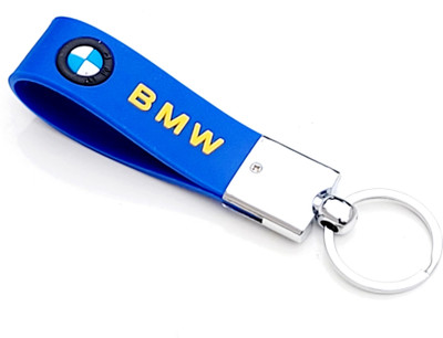 ADOREAL Bmw Keychain Red Thread Leather Pouch Free Key Chain