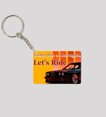 Special Trend Hub For Drivers Who Find Peace in Motion Printed Keychain Pack of 2 Key Chain
