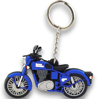 Asha Maven Rubber Keychain compatible with Royal Enfield Bike for Men+3D Rubber Keychain Key Chain