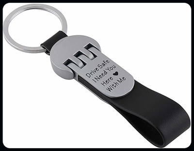 gtrp Keychain-Drive Safe I Need You Here with Me Black Colored Key Chain Key Chain