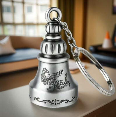 Wonderwhimzy Bell ring Keychain Tibetan Keychain Guardian Key Chain Bell Ring Yellow Key Chain