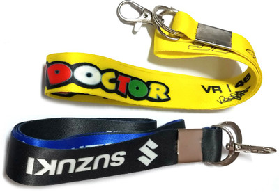 Meeko.com the doctor 46 & suzuki double sided tag bike key chain 01a Key Chain