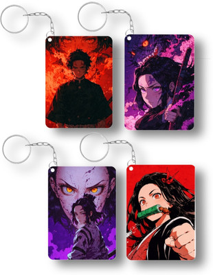 jojo creation jojo present mdf set of 4 keychain for bike,car,scooty Key Chain
