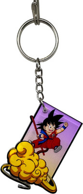 Weeb Corner Dragon Ball Kid Goku On Flying Nimbus Premium Key Chain
