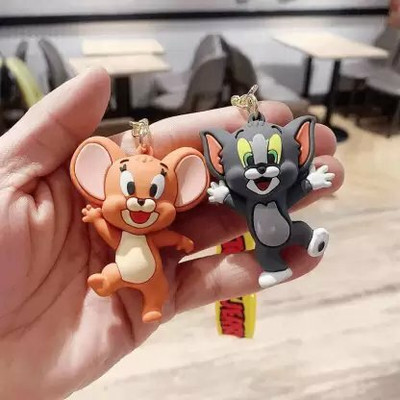 DOKCHAN Cute jumping Tom 3D Keychain With Charm Key Chain Key Chain