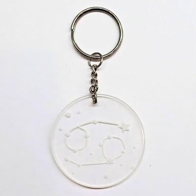 little Things Cute Star Sign Acrylic Keychain - Cancer Key Chain