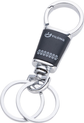 Virom Double Ring Hook Metal Key Chain for Car and Bike Key Chain