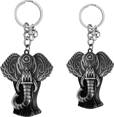 M Men Style Lord Ganesha Om Metal Key Ring – Keychain for CarBike & OfficeSkeyCom616 Key Chain