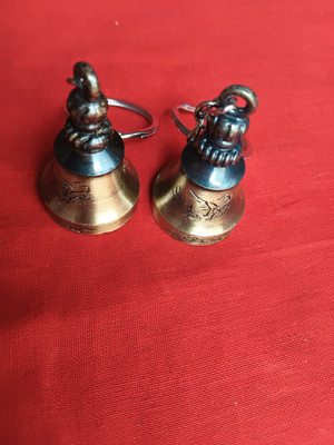 JIVASPARKSCOLLECTIONS GUARDIAN BELL KEYCHAIN GOLDEN COMBO PACK OF 2 Key Chain