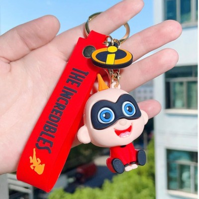 Mubco The Incredibles Jack-Jack Parr 3D Keychain |Strap Charm & Hook PVC Cartoon Model Key Chain