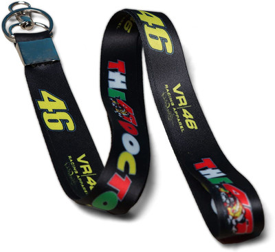 Deethyas Fashion The Doctor VR46 Rossi Fans 18 Inches Length Fabric Neck Id Tag Hook Key Chain