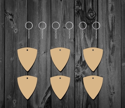 JADOUN ENTERPRISES Shield design customizable wooden key chain for men and women Key Chain