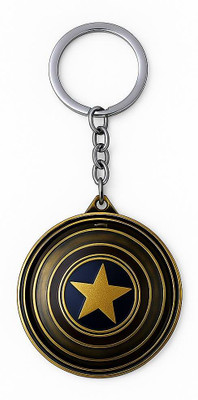 Maya Enterprise Metal Spinner Keychain with Star Design Key Chain