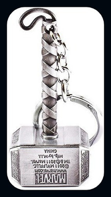 Meeko.com Keychain-Avengers Infinity War 3 Thor Stormbreaker Hammer Antique-A Key Chain