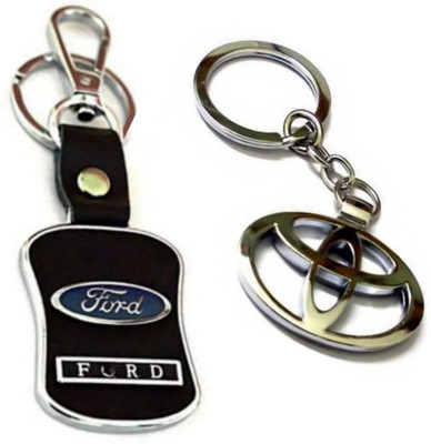 BBG NEW_Combo of Ford Leather & Toyota metal keychain & Best quality keychain Key Chain