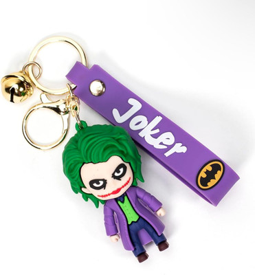 SHRI JI JOKER Keychain with Strap & Charm (Purple) / Joker Keychain Key Chain