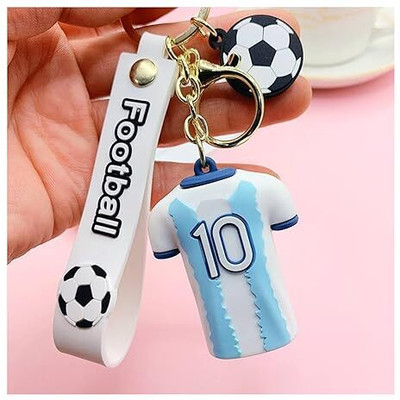 NESSI Lionel messi keychain Jersey with football strap and ball hook Key Chain