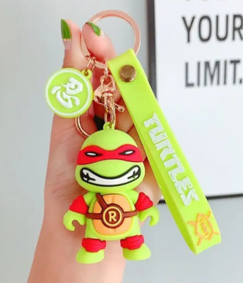 Jainjon Ninja Turtle Rubber 3D Keyring Key Chain