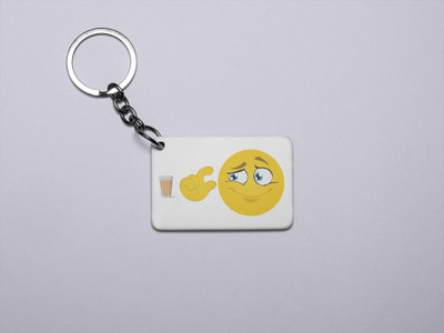 DOGAR ESSENTIALS A Cup of Tea for Me- Printed Acrylic Keychains(Pack Of 2) Key Chain