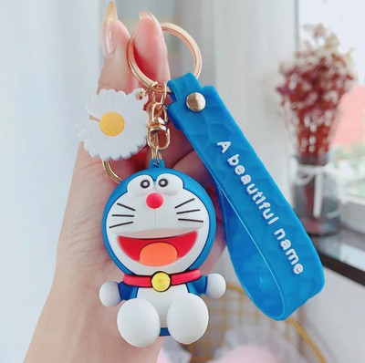 SHRI JI Cute Doemon Keychain with Strap & Charm Key Chain