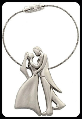gtrp Trendy-Romantic Happiness Couple Silver Key ring, couple key chain Key Chain