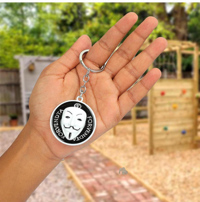 Keychain gallery Anime Silver Rotating Spinning Metal Keychain Key Chain
