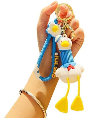 AshandRoh 3D Rubber Key Chain for Bag/Door Key, Kawaii Key Rings, Stylish Key-Ring, Bike Key Chain