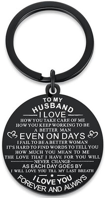 Myurawells To My Husband Keychain I Love How You Take Care Of Me Key Chain