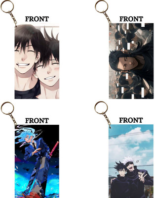 Hariyaali Enterprises LLP Jujutsu Kaisen FUSHIGUROS GETO GOJO Unique Style 4 pcs Combo Key Chain