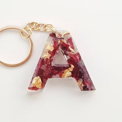 Revees Clive Personalized Alphabet Key Chains Made Of Resin Key Chain