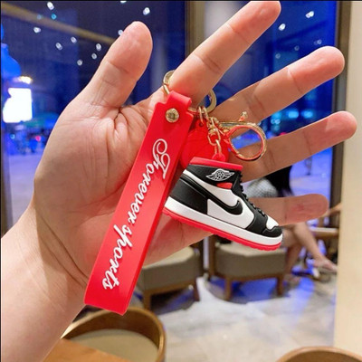SHRI JI Classic Red TRENDY Shoe Keychain & Keyring with Strap Key Chain