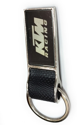 Jdp Novelty Try This Leather Metal Keychain for Bike.Rectangular Shape. Key Chain