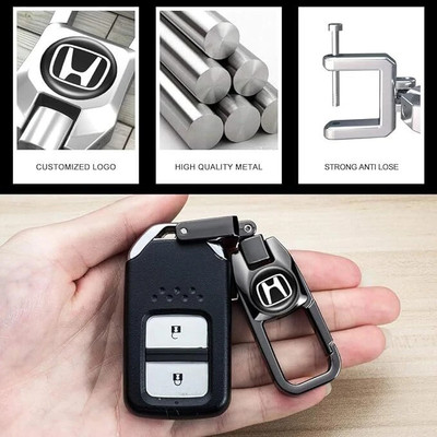 gtrp Honda Heavy Duty Stainless Steel Key Chain Compatible For New-New1031 Key Chain