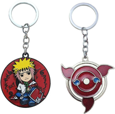 PEARLISH Naruto Rotating Keychain & Sharingan Eye Keychain Key Chain