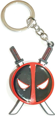 TechBytesRetail KeyWorld Deadpool Premium Metal Keychain for Car Bike Home Keys for Men & Women Key Chain