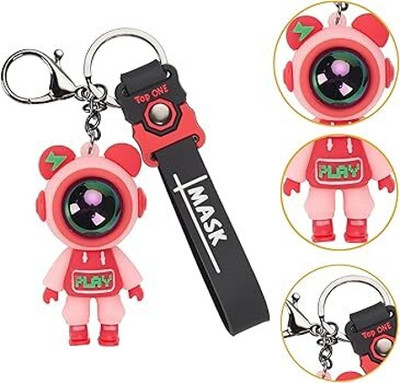 neze NZ 3d Keychain Cute Keychain for Women - Cartoon Astronaut Pendant Key Ring Key Chain