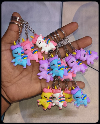 Jainzon Unicorn 3D Key Chain Metal Key Ring Men Woman Kids Silicone KeyChain, PO 12-S672 Key Chain