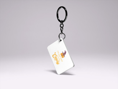 Rushaan I'm just here -Printed acrylic Keychain(Pack Of 2) Key Chain