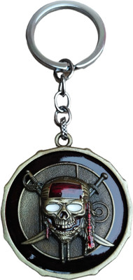JNV Pirates Of The Caribbean Spin Rotating Metal Key Chain (Rusty Gold) Key Chain