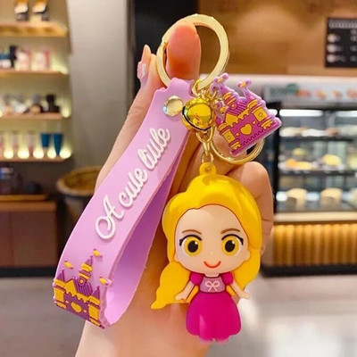 BBG NEW_Rapunzel pricess cute best quality keychain with strap & hook Key Chain