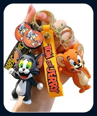 GIKH New Trending 3D Character Cartoon Cute TOM AND JERRY Keychain-Keychain Key Chain