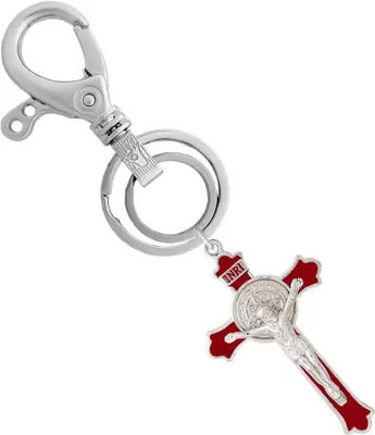 ShopTop Red cross with hook key chain R02 Key Chain