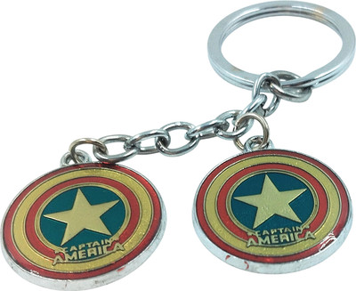 Key Era Superhero Captain America Shield Metal Key Chain