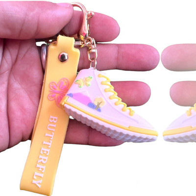 NSV Multi Design 3D Butterfly Shoes Keychain | Men Women Keychain Key Chain