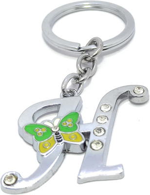Key Era Alphabet Butterfly Letter H Key Chain