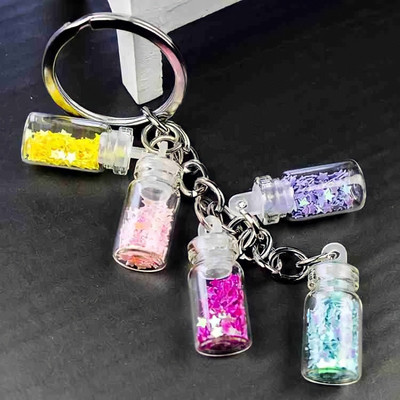 Meeko.com Keychain-Cute 5 Bottle Keychain Pack Of 2 Pcs Key Chain