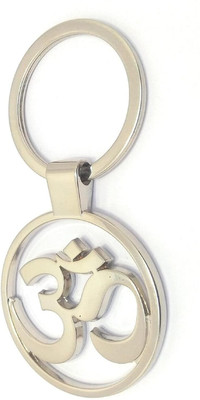 gtrp keychain-Hindu Om Stainless Steel Metal For Gifting With Key Ring Key Chain