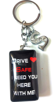 Meeko.com Glass Drive Safe With S Letter Bike Key Chain 03 Key Chain
