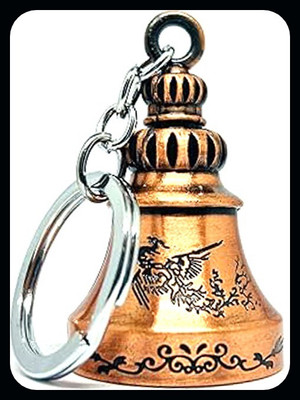 Meeko.com Antique Tibetan Temple Bell Shaped-KC Key Chain